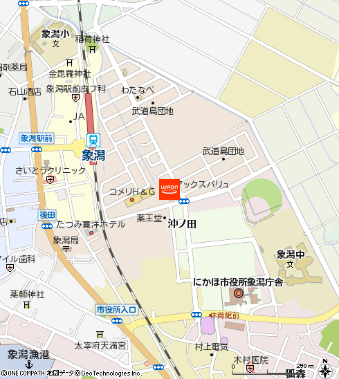 マックスバリュ武道島店付近の地図